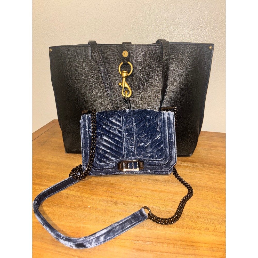 Set of 2 Rebecca minkoff bags black & blue